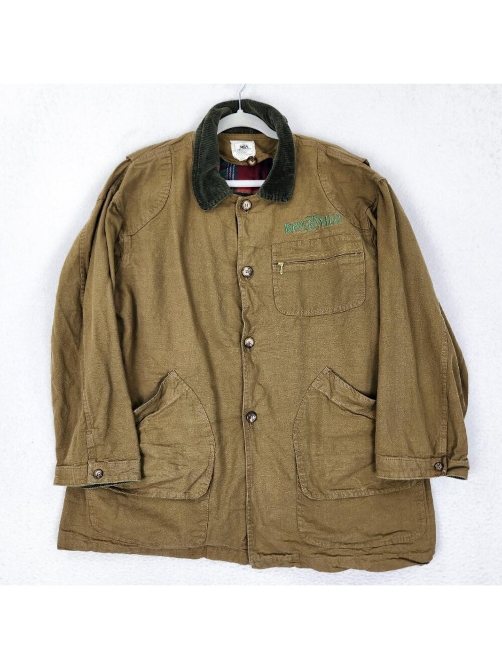 Vintage Jacket Mens XL Brown Wild River Movie Memorabilia 1994 Chore Utility